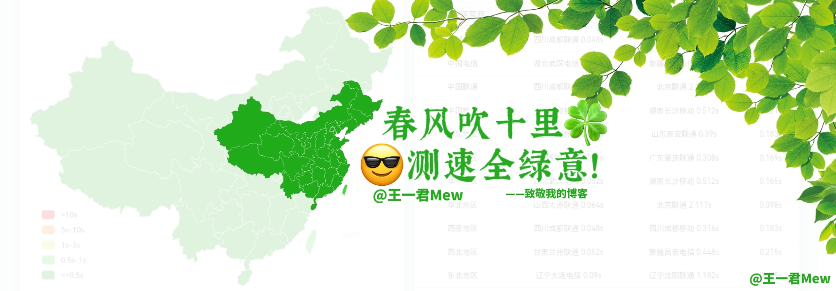 春风吹十里，测速全绿意！